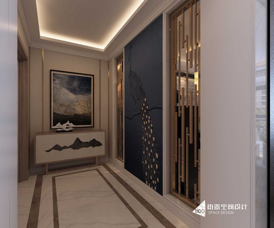 包头装修,包头别墅设计,包头室内装修,包头铂瓷空间设计。