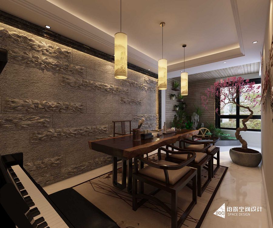 包头装修,包头别墅设计,包头室内装修,包头铂瓷空间设计。