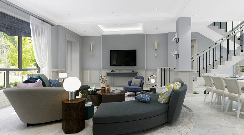 包头装修,包头别墅设计,包头室内装修,包头铂瓷空间设计