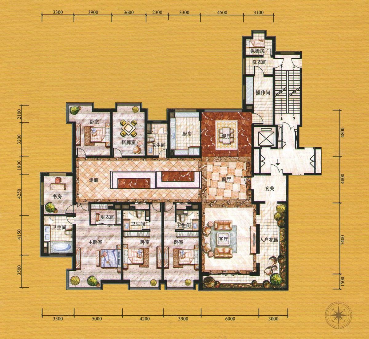 诺德国际花园5-1户型475.39平米