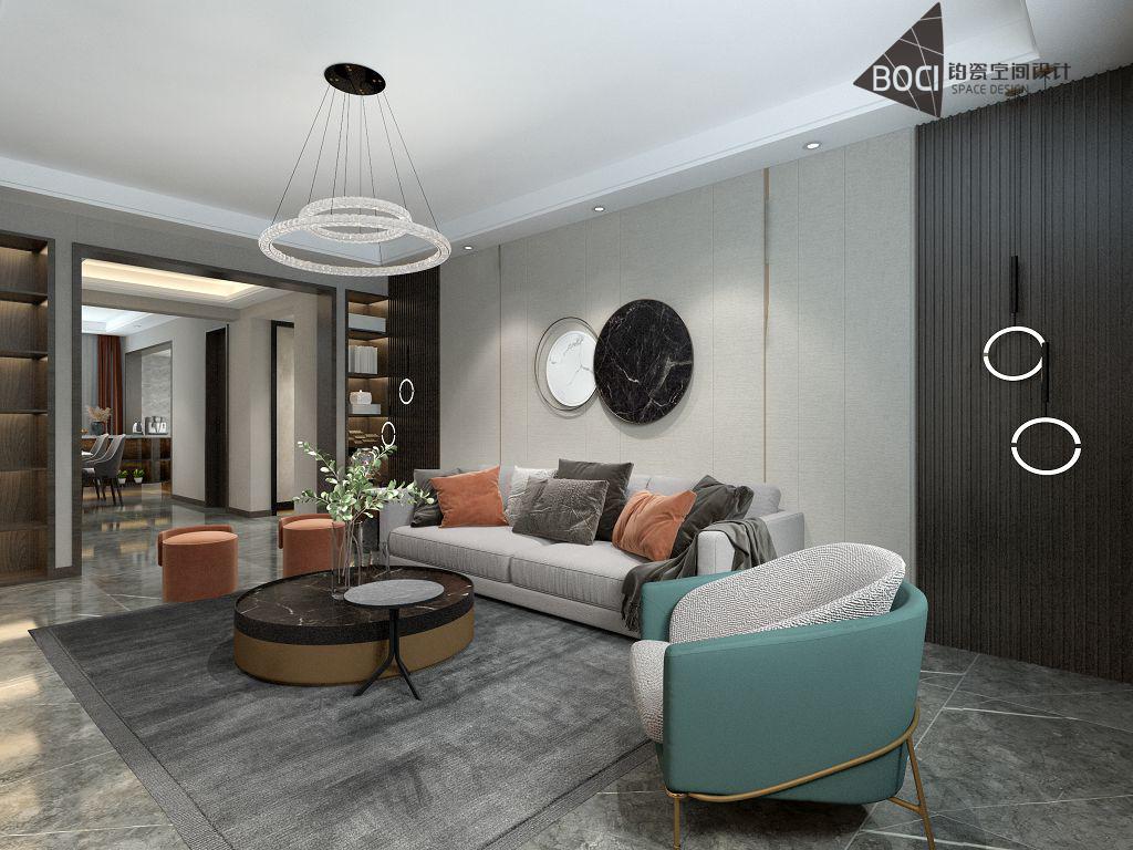 鹿城上院160平米现代轻奢风格