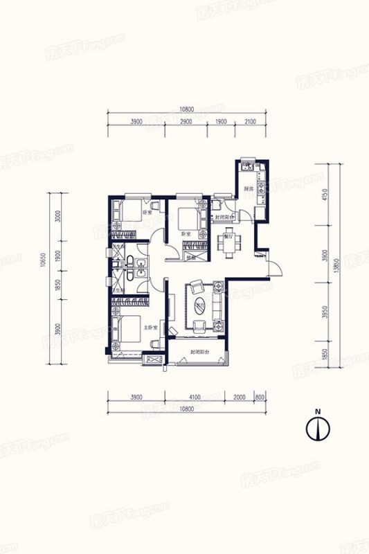 包头装修方案包头恒大天玺137㎡