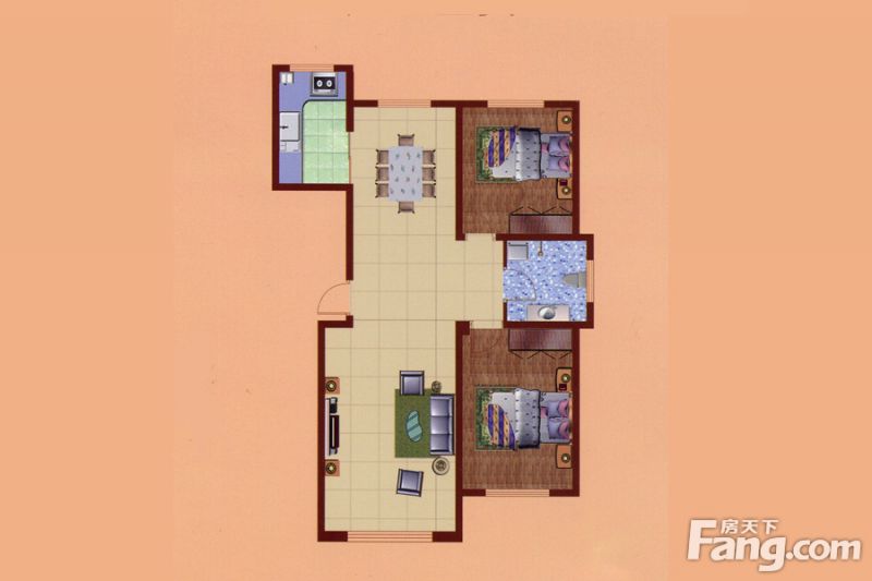 包头装修方案包头东方俪城一期106㎡