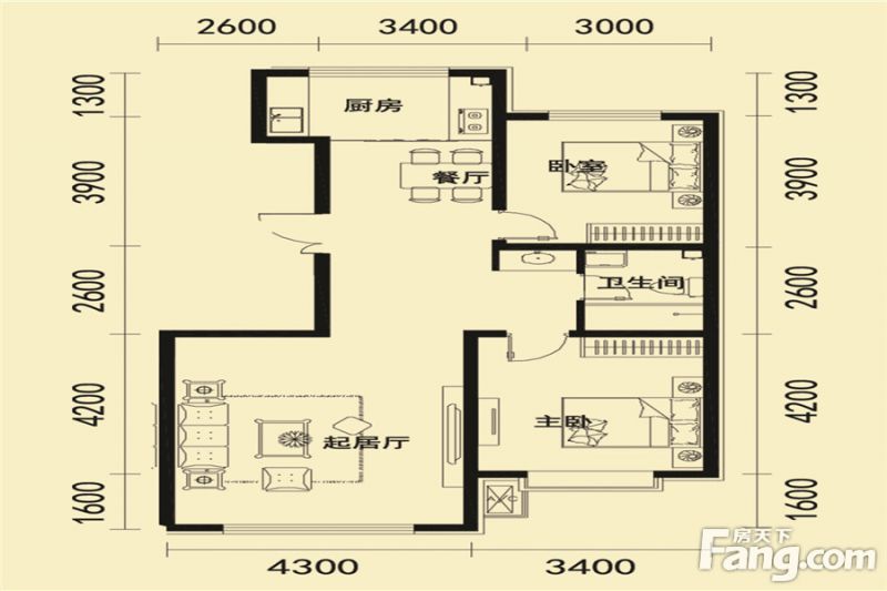包头装修方案包头富悦城103㎡