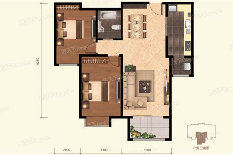 包头装修方案包头顺鑫望潮苑103.54㎡