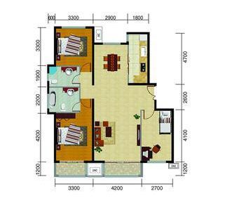 包头装修方案包头东亚世纪城一期文博苑135平