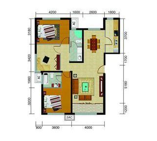 包头装修方案包头东亚世纪城一期文博苑121平
