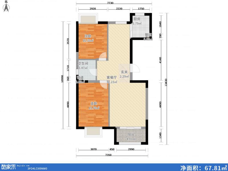 包头装修方案包头保利拉菲96㎡