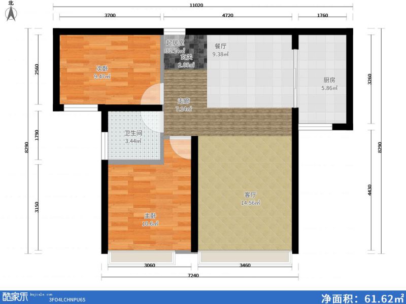包头装修方案包头天疆骊城86㎡