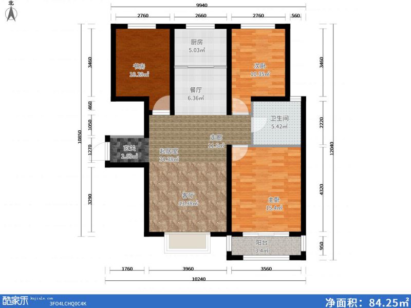 包头装修方案包头天疆骊城119㎡