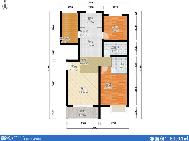 包头装修方案包头滨江国际101㎡