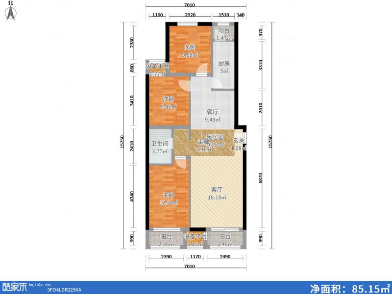 包头装修方案包头东亚香堤丽舍116㎡