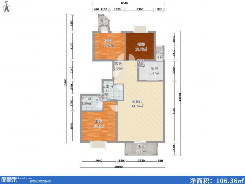 包头装修方案包头中环国际149㎡