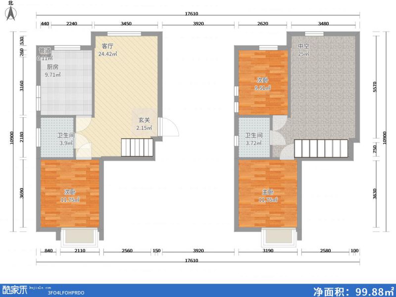 包头装修方案包头美室层双120㎡