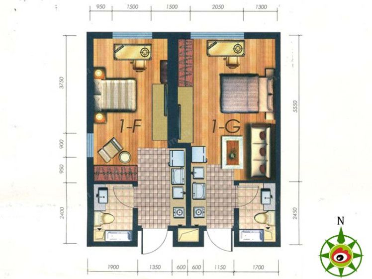 包头装修方案包头凯旋银河线35㎡