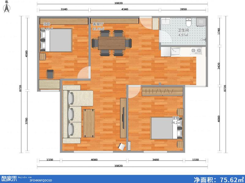 包头装修方案包头六合成100㎡