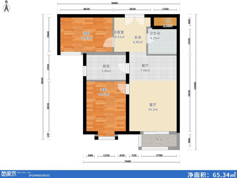 包头装修方案包头阳光尚品93㎡