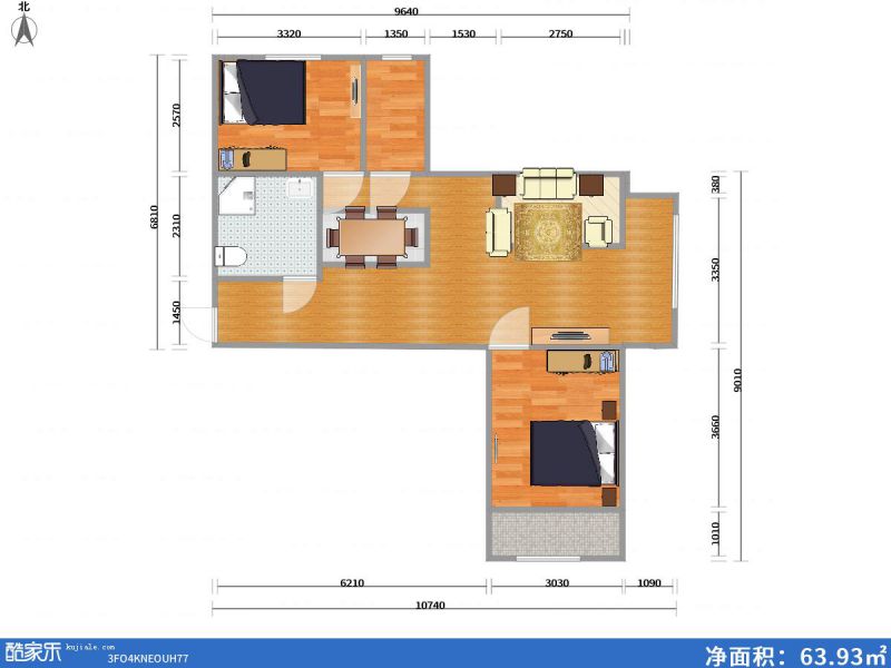 包头装修方案包头阳光尚品88㎡