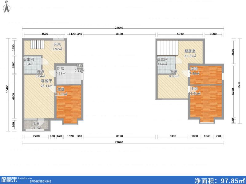 包头装修方案包头阳光尚品・悦128㎡