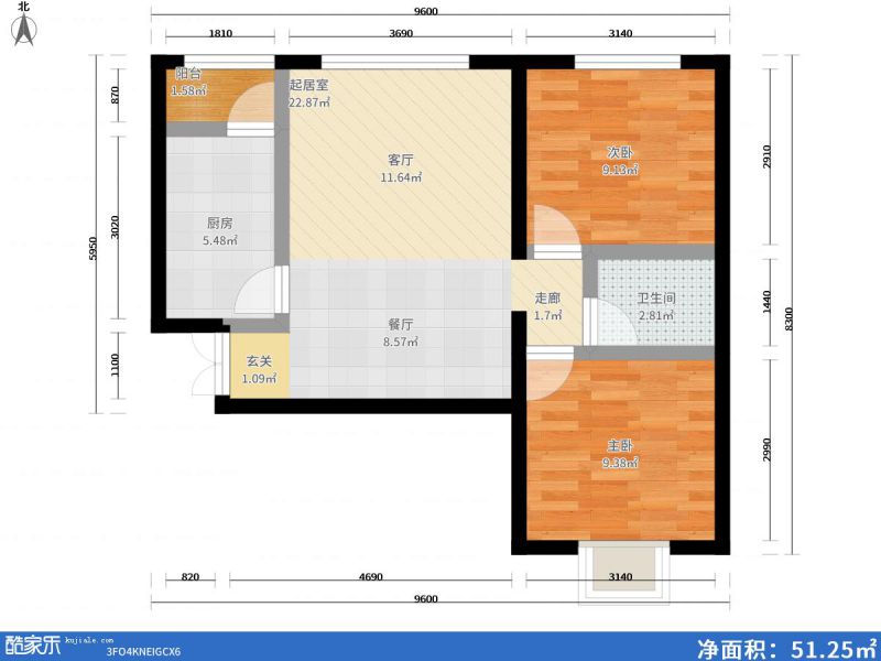 包头装修方案包头阳光尚品・悦75㎡