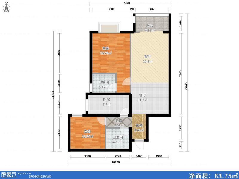 包头装修方案包头番茄社区一期117㎡