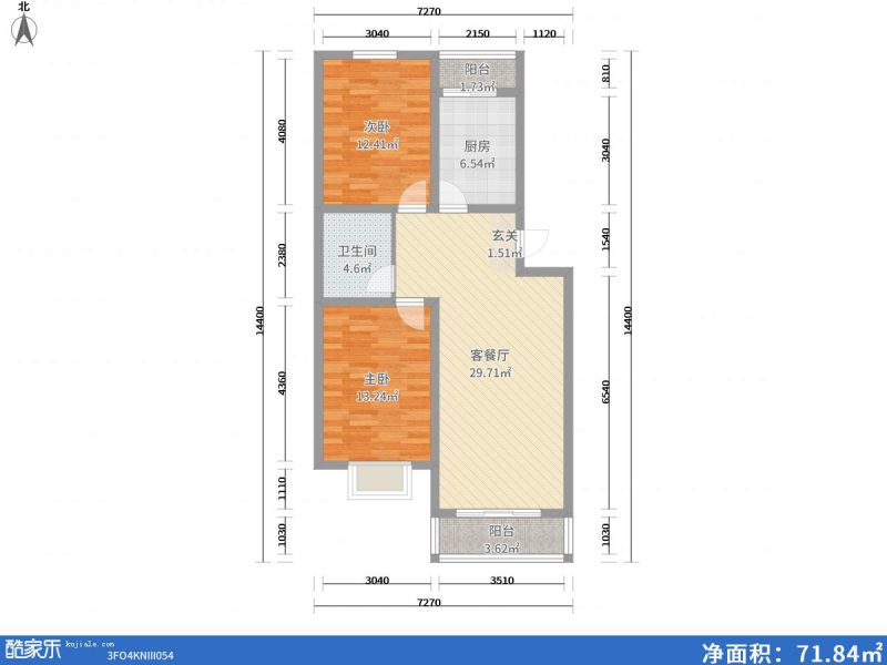 包头装修方案包头番茄社区二期90㎡