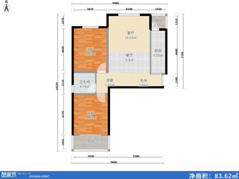 包头装修方案包头番茄社区二期93㎡