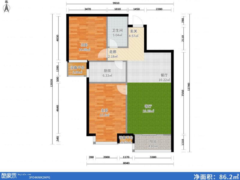 包头装修方案包头番茄社区二期95㎡