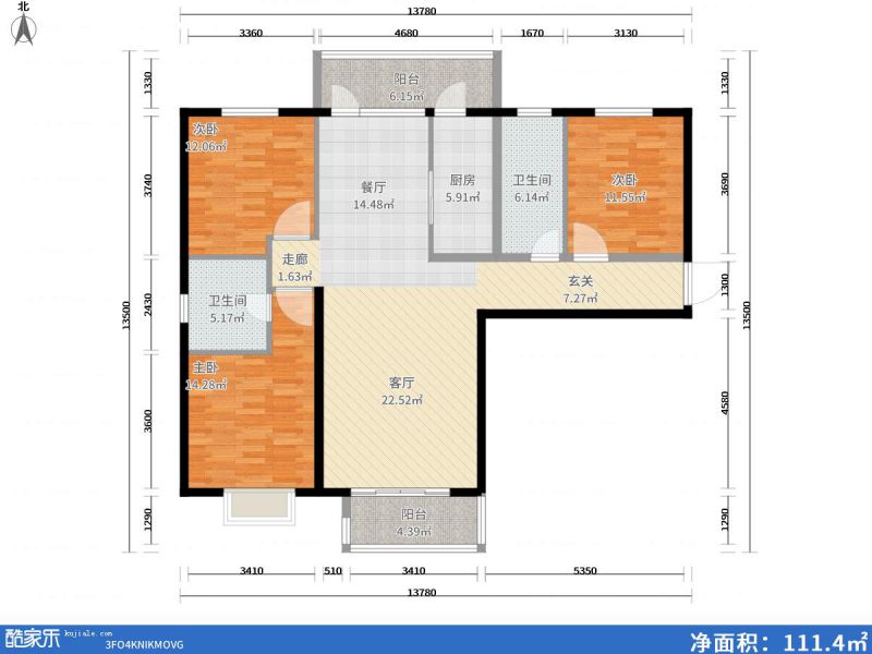 包头装修方案包头番茄社区二期125㎡