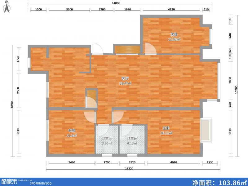 包头装修方案包头龙熙盛景130㎡