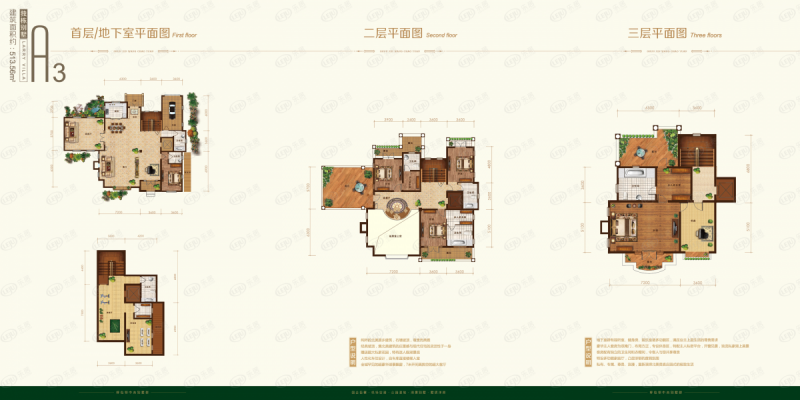 包头装修方案顺鑫望潮苑·别墅七室四厅六卫513.56平方米