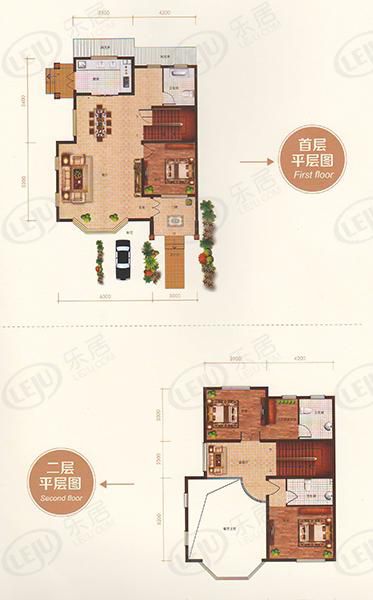 包头装修方案顺鑫望潮苑·别墅五室三厅四卫244.22平方米